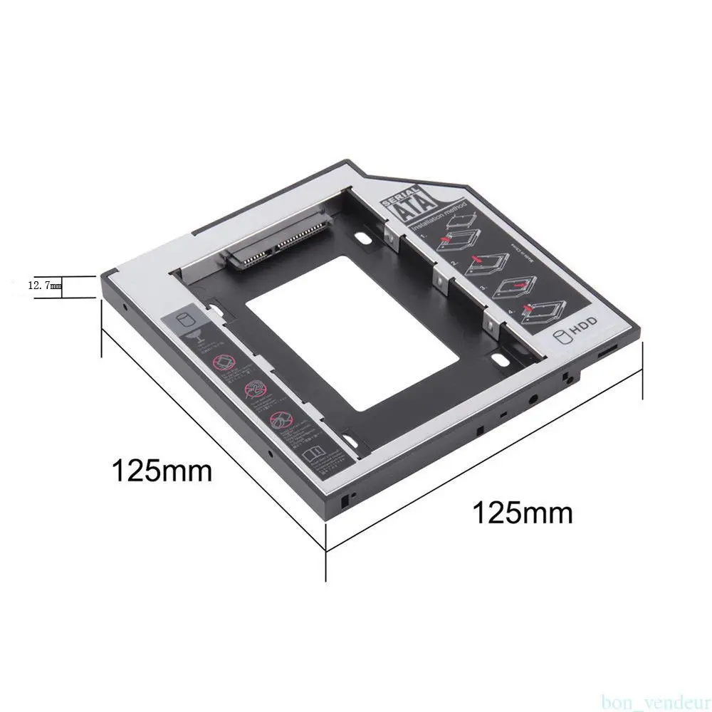 12.7Mm Sata Hdd Ssd Hard Disk Drive Caddy/Staffa Per Hp Elitebook 6930 P 8460 P 8460 W 8470 P 8470 W 8530 P 8540 P 8540 W 8560 W