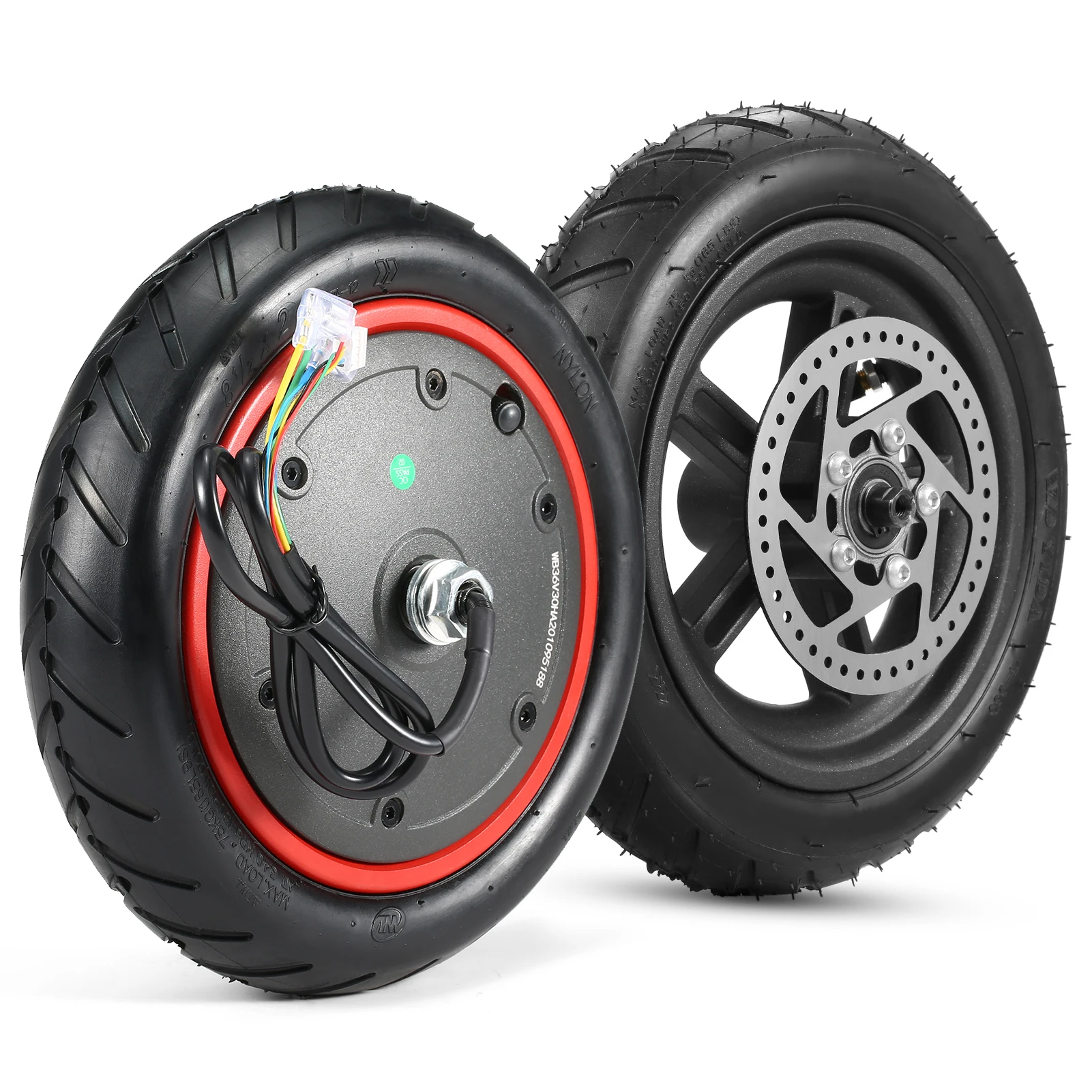 350W Engine Motor Wheel With Inflatable Rear Wheel Hub Tyre Replacement For Xiaomi M365 Electric Scooters Wheel Set Scooter Part