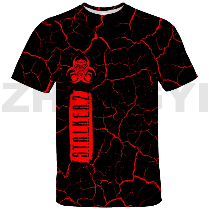 Casual 3D S.T.A.L.K.E.R. 2 Magliette Cuore Di Gioco Per Uomo Moda Harajuku Stalker 2 Shadow Maglietta Oversize Donna Magliette Corte