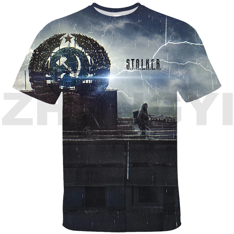 Hot Stalker 2 Shadow Street Abbigliamento Top 3D Print S.T.A.L.K.E.R. Magliette Grafiche Dell'Esercito Mimetico Streetwear A 2 Cuori Di Gioco