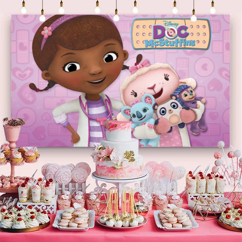 Doc Mcstuffins Sfondo Di Compleanno Buon Compleanno Foto Sfondo Disney Ragazze Festa Di Compleanno Decorazione Stand Photobooth