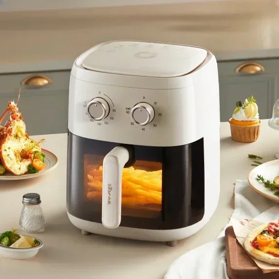 Little Bear Air Fry Pot Home Visual Flip Free New High Capacity Air Fry Patatine Fritte Elettriche Forno Elettromeccanico Integrato