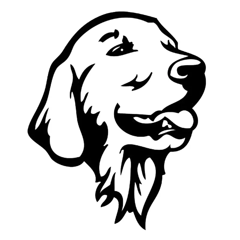 Fuzhen Boutique Decalcomanie Accessori Esterni Golden Retriever Dog Car Bumper Stickers Cute Pet Dog Decalcomanie Car Styling Decoration