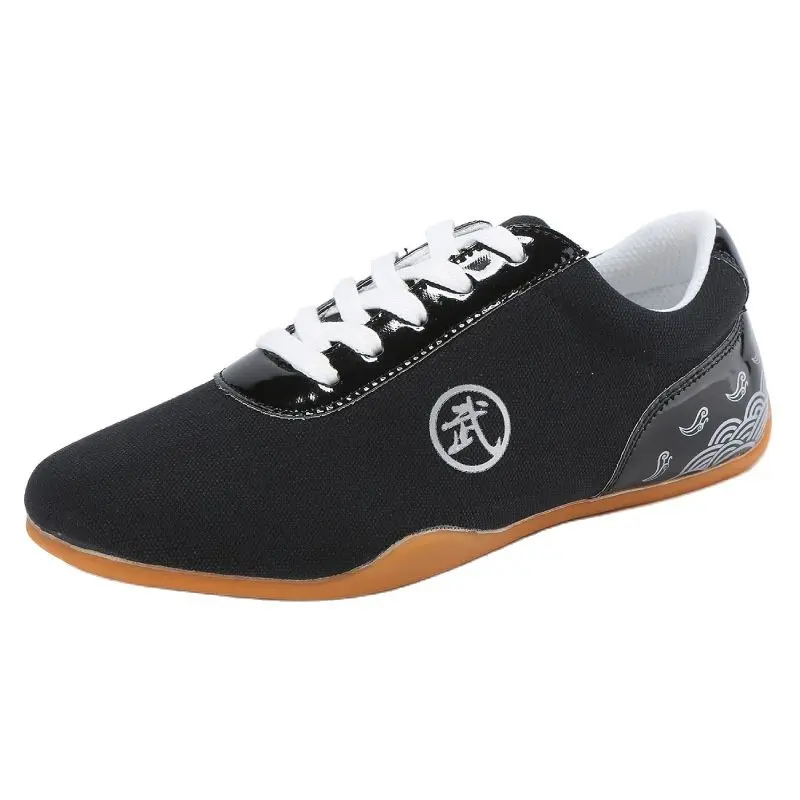 Uomo Donna Sport Arti Marziali Kung Fu Scarpe Stringate Uomo Tela Tai Chi Sneakers Bianco Nero Blu Donna Wushu Sneakers Gomma