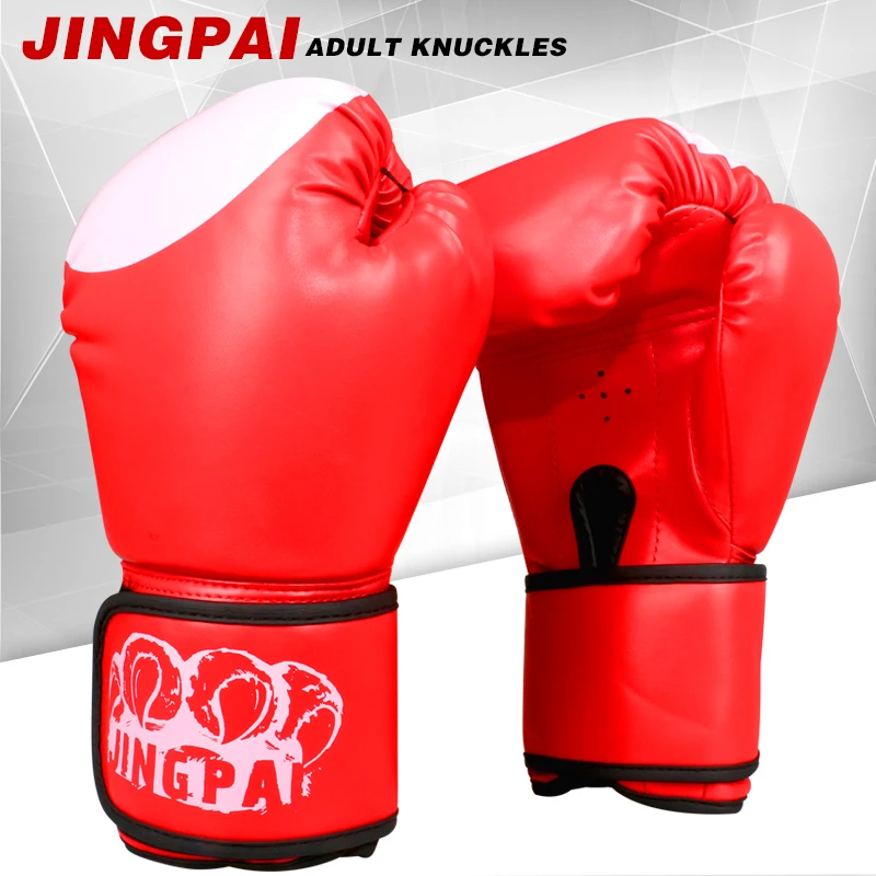 Adulto Maschio Femmina 10Oz Pu Leather Muay Thai Guantoni Da Boxe Sanda Wushu Combattimento Sandbag Training Sacco Da Boxe Luvas Boxeo Guantes