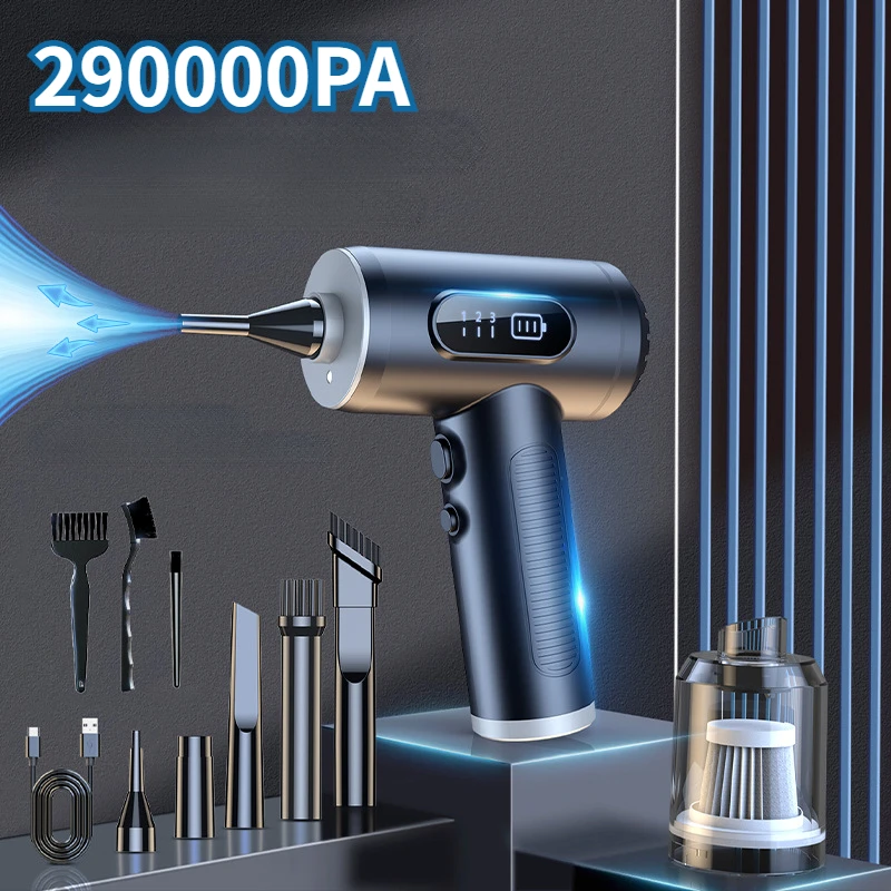 290000Pa Aspirapolvere Per Auto Aspirapolvere Senza Fili Pompa Per Vuoto Portatile Robot Senza Fili Per Elettrodomestico Per Auto Forte Aspirazione