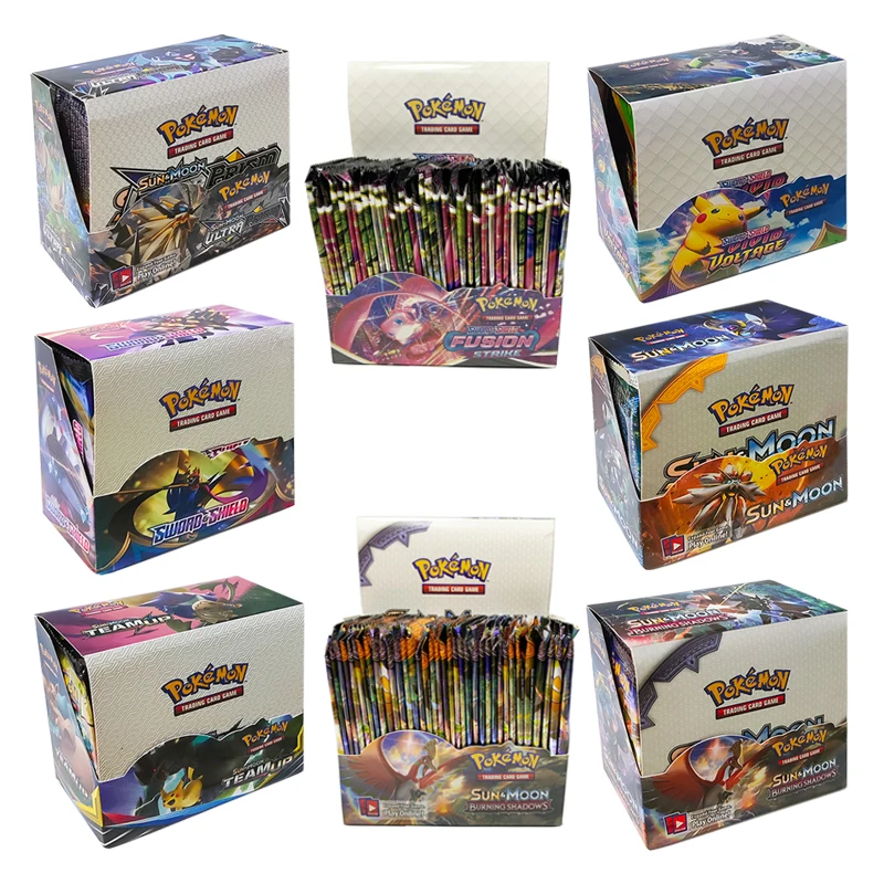Carte Pokemon Giocattoli Inglese Pokemon Xy Sun Moon Sword Shield English Carte Trading Pokemon Card Toy Bambini Che Giocano Gioco Regalo