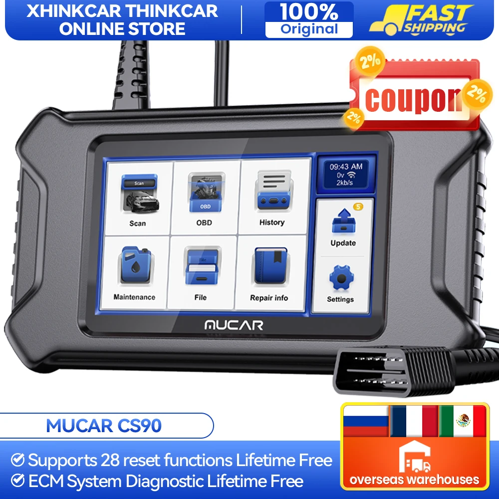 Mucar Cs90 Professional Obd2 Scanner Tools 28 Servizi Di Manutenzione Sistema Ecm Updater Gratuito A Vita Tutti Gli Strumenti Diagnostici Per La Scans