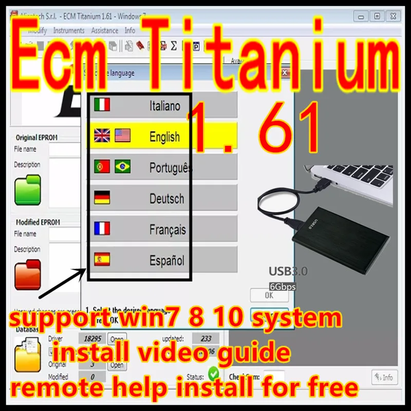Il Più Recente Ecm Titanium 1.61 Per Kt/ Ag E K- Ess V2 Ecm Titanium 1.61 Con Driver Ecm Titanium 18259 Da 26000 + Per Riparazione Ecu