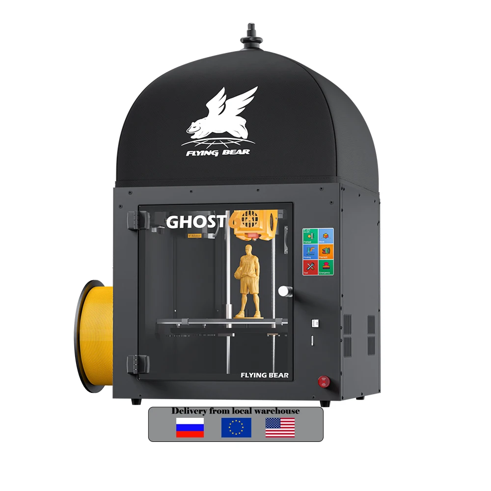 Orso Volante Vendita Calda Ghost 6 Stampante 3D Filamento Di Stampa Multicolore Veloce Con Stampanti Ad Alta Precisione Macchina In Metallo Fai Da Te