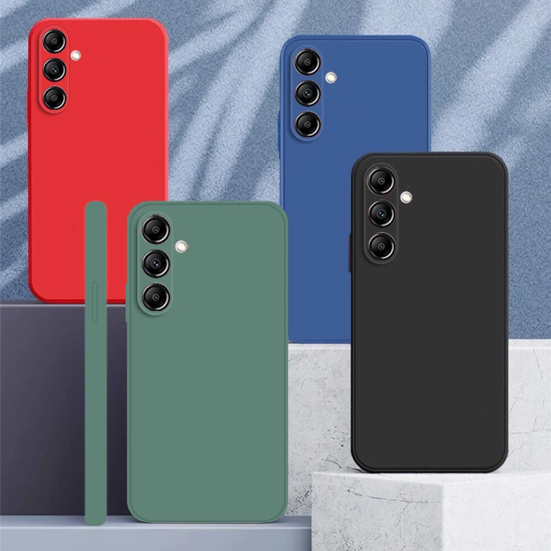 Per Samsung Galaxy A15 Custodia Samsung A15 Cover Soft Liquid Silicone Bumper Back Phone Case Per Samsung A15 A14 A24 A34 A54 Funda