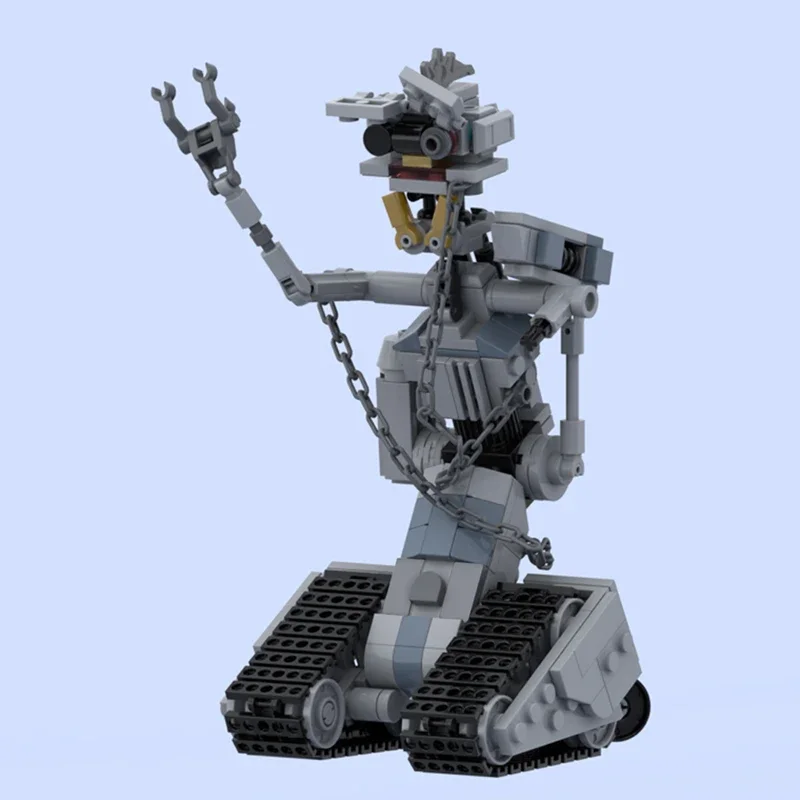 Moc Johnny 5 Mecha Robot Building Blocks Set Giocattoli Robot Di Guerra Militare Da Film Short Circuit 382 Pcs Brick For Kids Collection