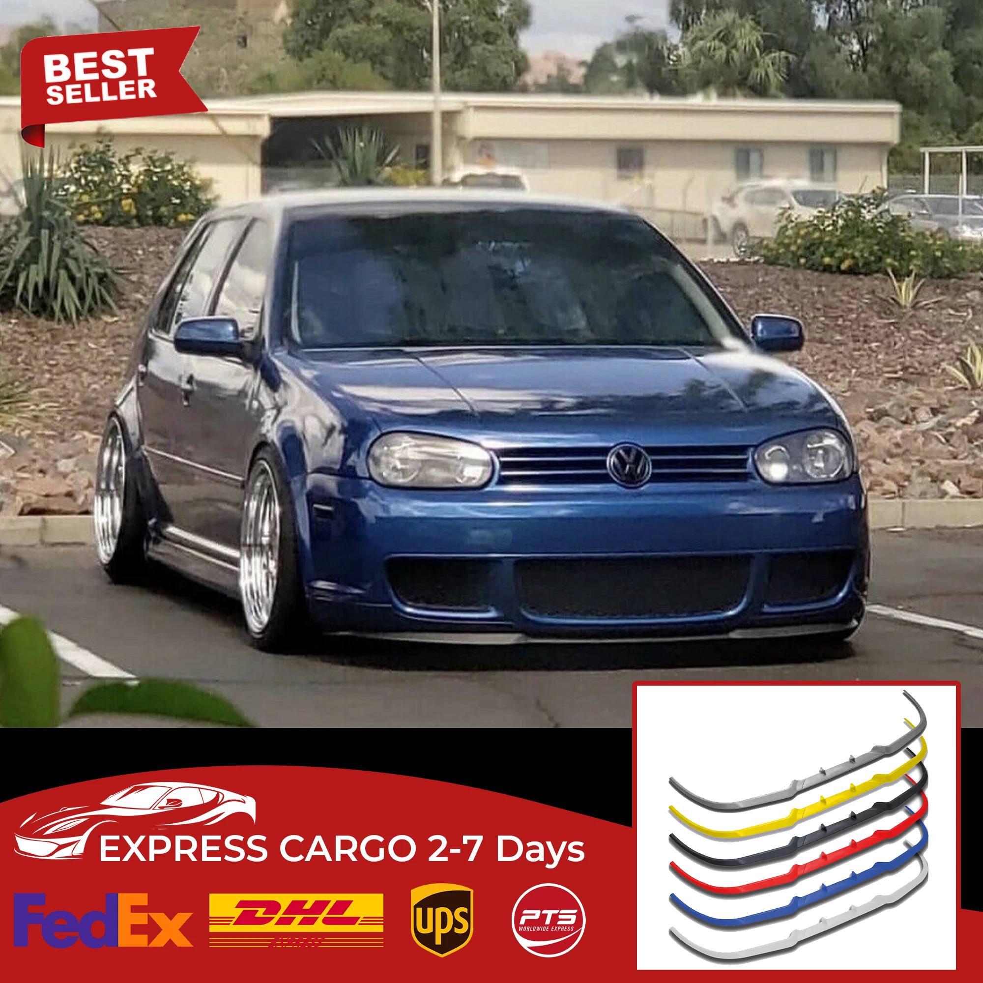 Per Golf 4 R32 Golf4 Iv Cupra R Spoiler Anteriore Paraurti Lip Euro Spoiler Lip Universal 3 Pcs Body Kit