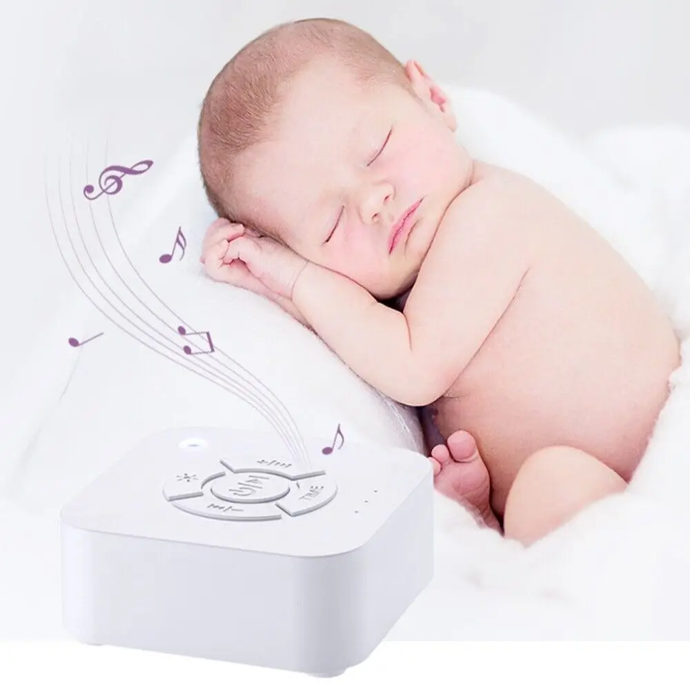White Noise Machine Usb Ricaricabile Spegnimento Temporizzato Sleep Sound Machine Bambini Neonati Sleep Comforter Music Sleep Instrument