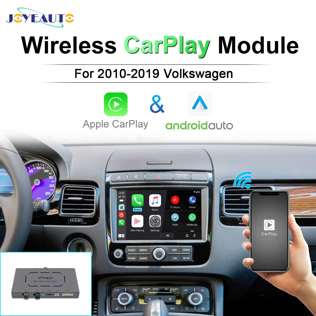 Joyeauto Car Play Interface Per Volkswagen Touareg 6.5 "E 8" 2010-2017 Wireless Apple Carplay Android Auto Carlink Car Retrofit