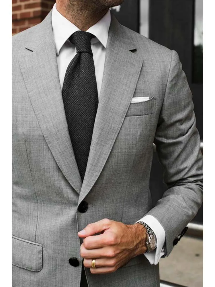 Tailleur Homme Abiti Da Uomo Grigi Per Abiti Da Uomo Da Uomo Abiti Da Uomo Su Misura Abiti Da Sposo Grigio Chiaro Abiti Da Sposo Abito Su Misura