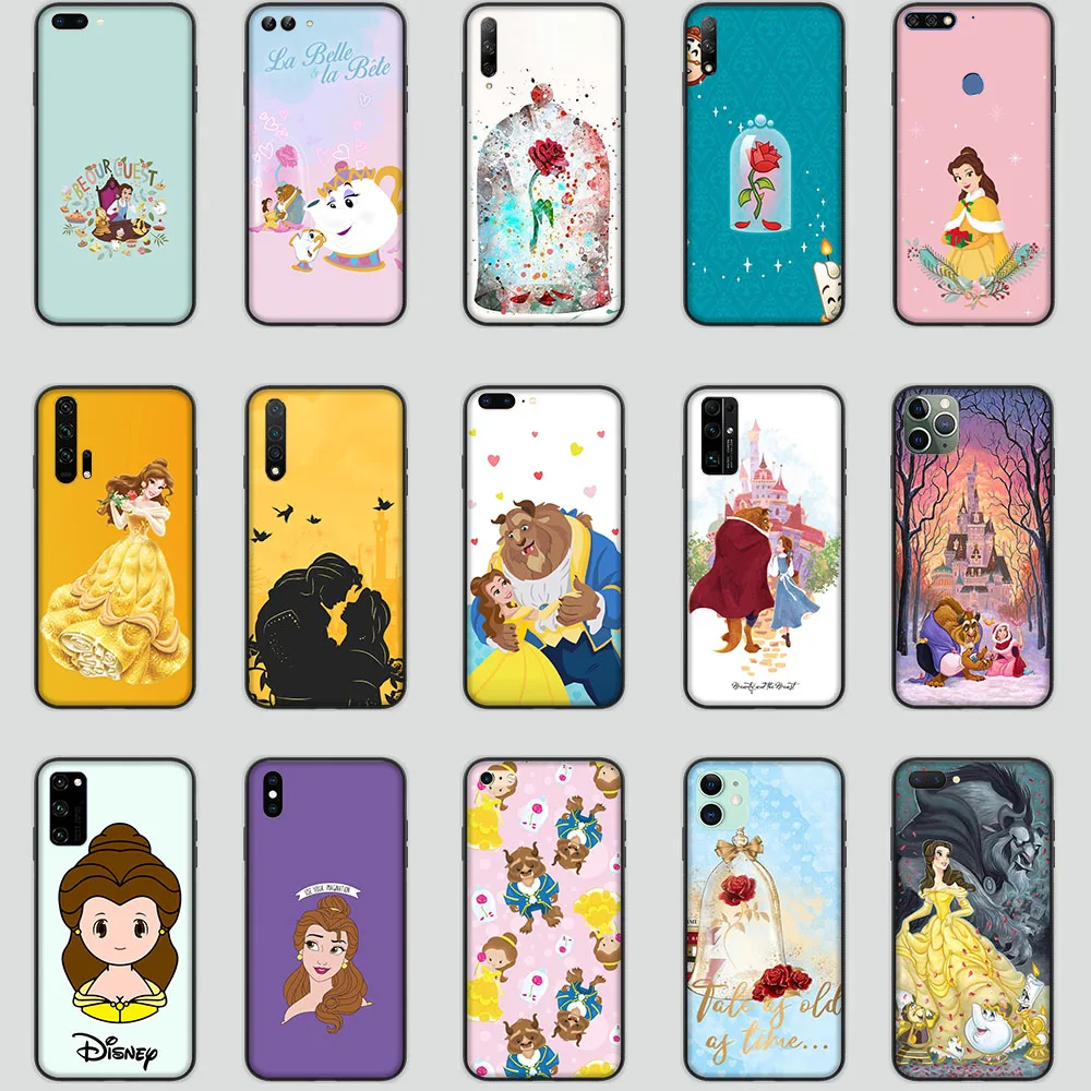 Mt-75 Custodia Belle Princess Per Motorola Moto E7 E7I Power G 5G Plus G9 G10 G20 G30 G50 G40 G60 G60S Play Black Cover
