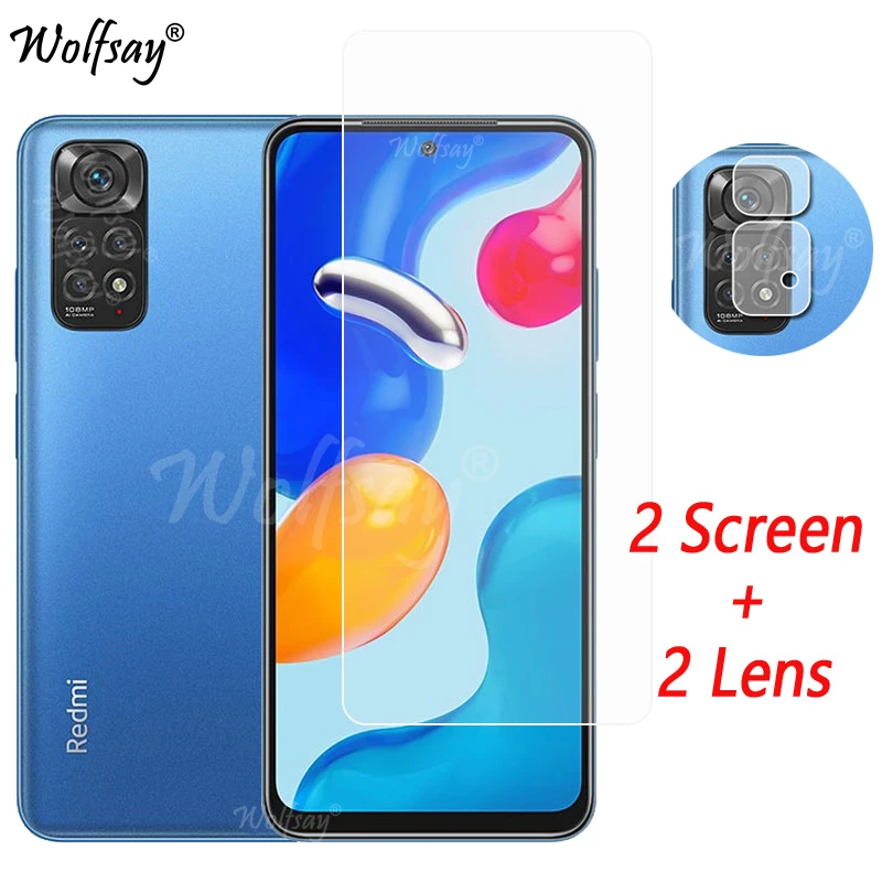 Camera Lens For Xiaomi Redmi Note 11S Screen Protector Tempered Glass For Redmi Note 11S 11 Pro Glass For Redmi Note 11S Glass