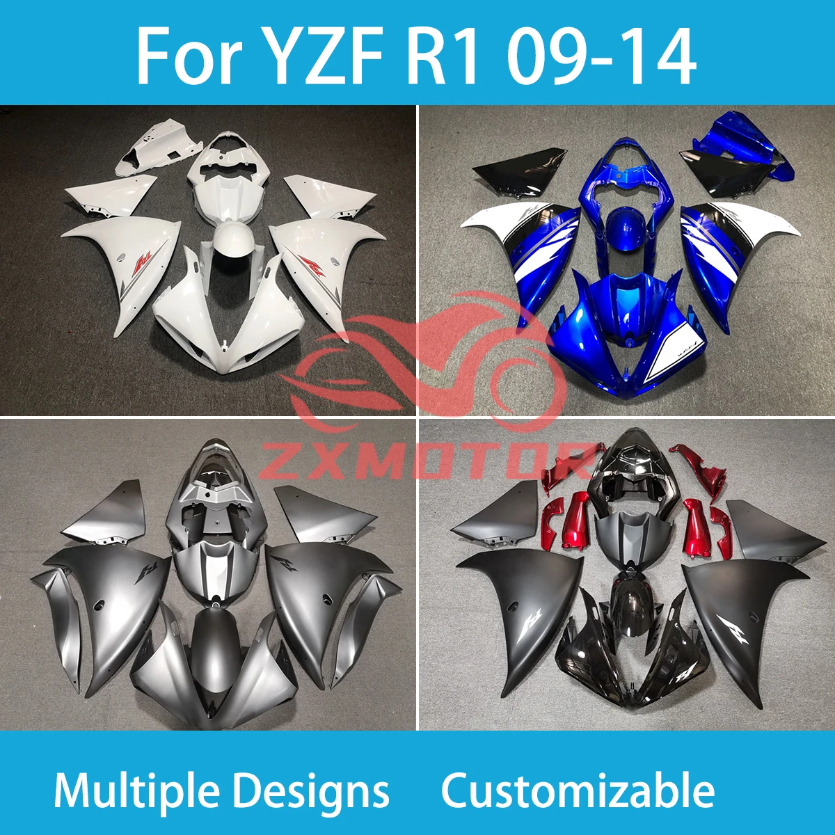 Miglior Kit Carenatura Unico Per Yamaha Yzf R 1 2009 2010 2011 2012 2013 2014 Carene Moto Set Carrozzeria R1 09 10 11 12 13 14