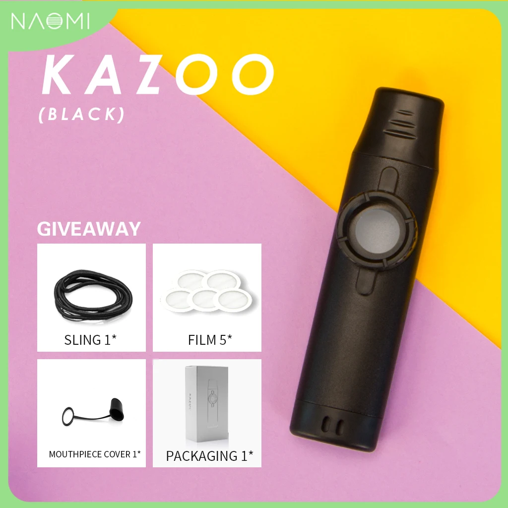 Naomi Kazoo Fischietto Flauti Strumento Musicale Tascabile Tromba A Membrana Kazoo Resistente E Portatile Con Scatola Kazoo Facile Da Imparare