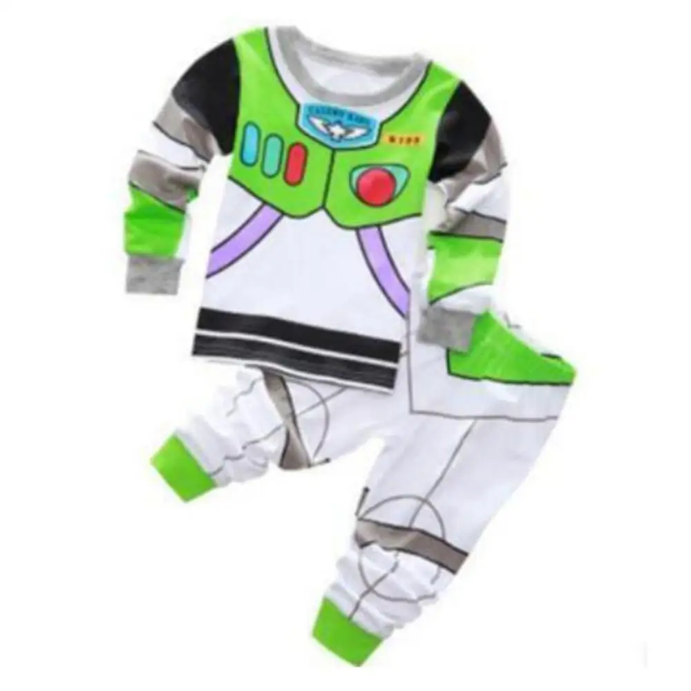2019 Kids Boy Cosplay Buzz Light Year Cowboy Woody Costumes Pigiama Movie Toy Store Buzz Light Year Costume Halloween Natale