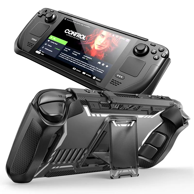 Custodia Mumba Blade Per Steam Deck Oled (2023) /Per Steam Deck (2022) Con Cavalletto Tpu Grip Shock Cover Protettiva Accessori