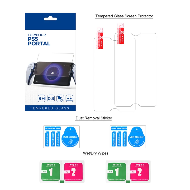2 Pz/Lotto Per Ps Portal Screen Protector Pellicola Lcd In Vetro Temperato Compatibile Con Ps Portal (8 Pollici)