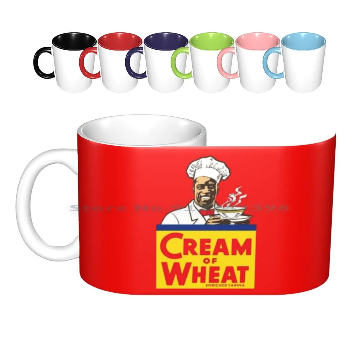 Crema Di Grano Tazze In Ceramica Tazze Da Caffè Tazza Da Tè Al Latte Crema Di Grano Farina Farina Cibo Vintage Cucina Cucina Cuoco Creativo