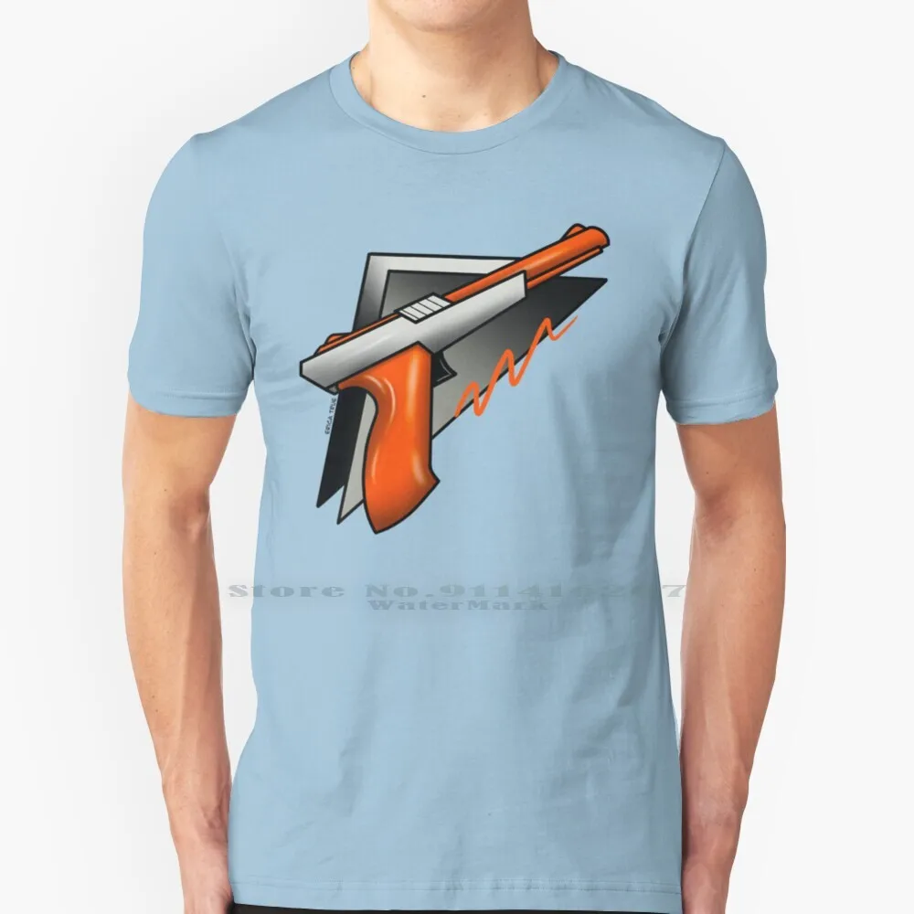 1980S Vintage Retro Gaming Controller Light Gun T Shirt 100% Puro Cotone Vintage Retro Retro Gaming Gun Light Gun Zapper Nes