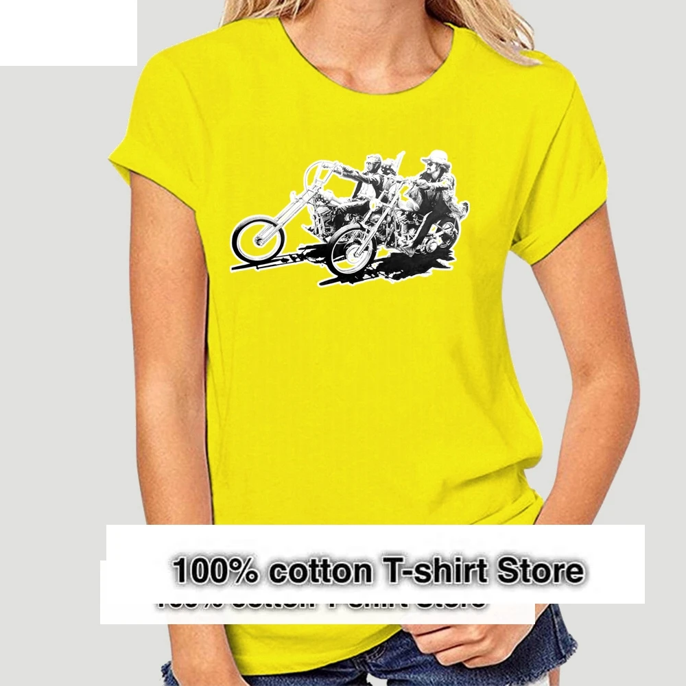 Mens Womens Easy Rider Movie 100% Cotone S-Xxxl T-Shirt Stampata T-Shirt All'Ingrosso Tee Shirt-1479A