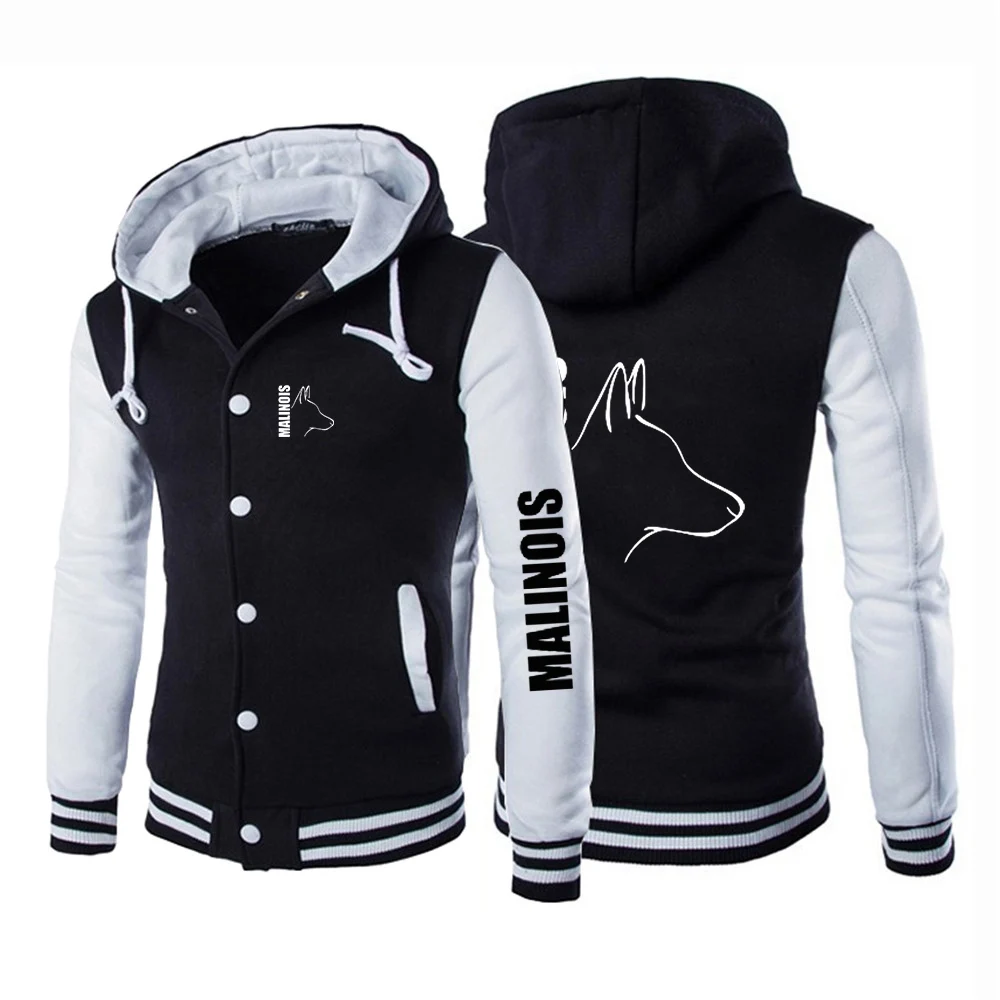 Silly Dog Belga Malinois 2023 Nuove Giacche Primaverili E Autunnali Da Uomo Stile Uniforme Da Baseball Cappotti Giacca Stampata Streetwear Top
