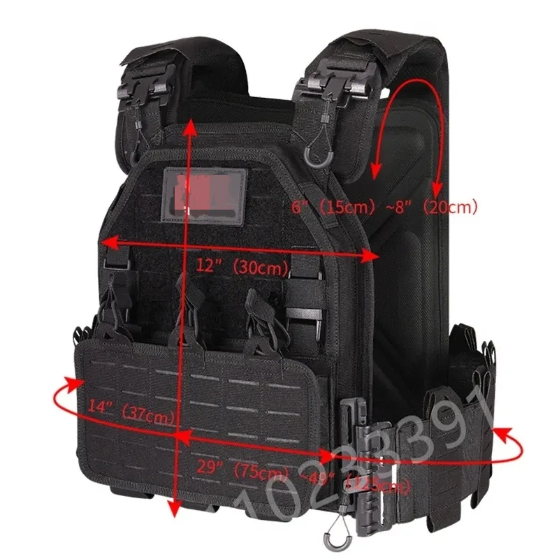 New Combat Vest 6094 Quick Staccabile Light Laser Cut Gilet Tattico Black Gear Per Trasportare Gilet Tattico Militare