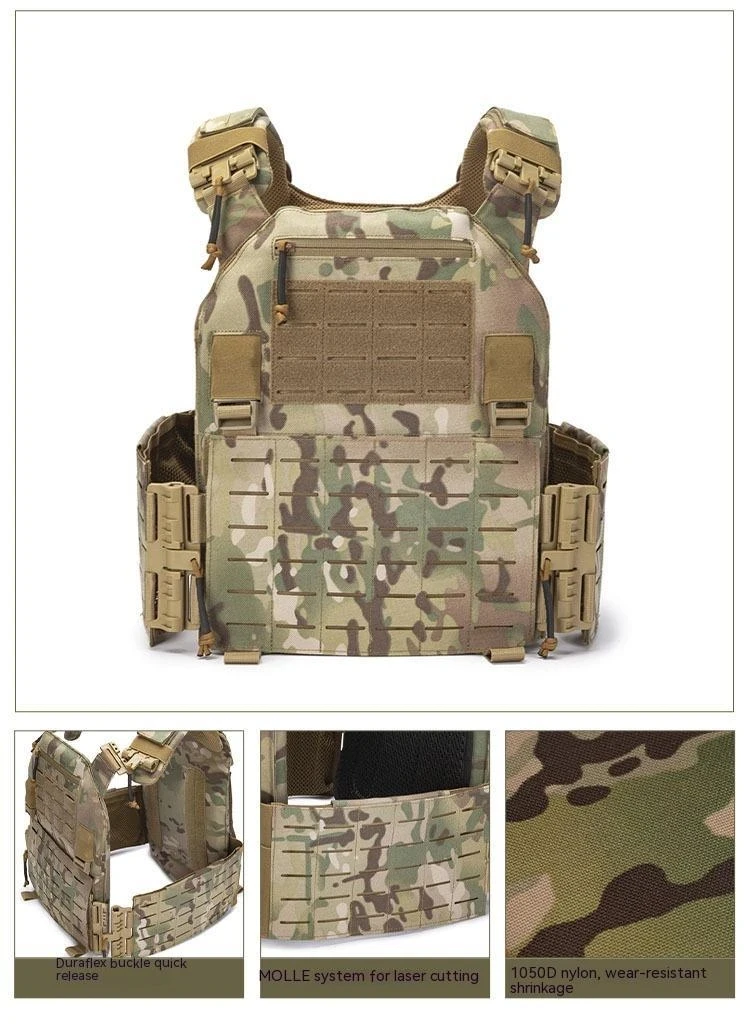 New Combat Vest 6094 Quick Staccabile Light Laser Cut Gilet Tattico Black Gear Per Trasportare La Piastra Protettiva