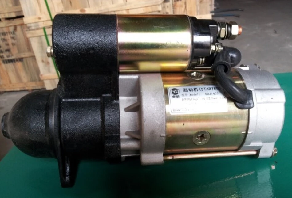 Pezzi Di Ricambio Del Motore Diesel Weifang K495/4100D/Zd/P -- Motorino Di Avviamento 12V Weifang 15Kw 20Kw 24Kw 30Kw 40Kw Parti Del Generatore Diesel