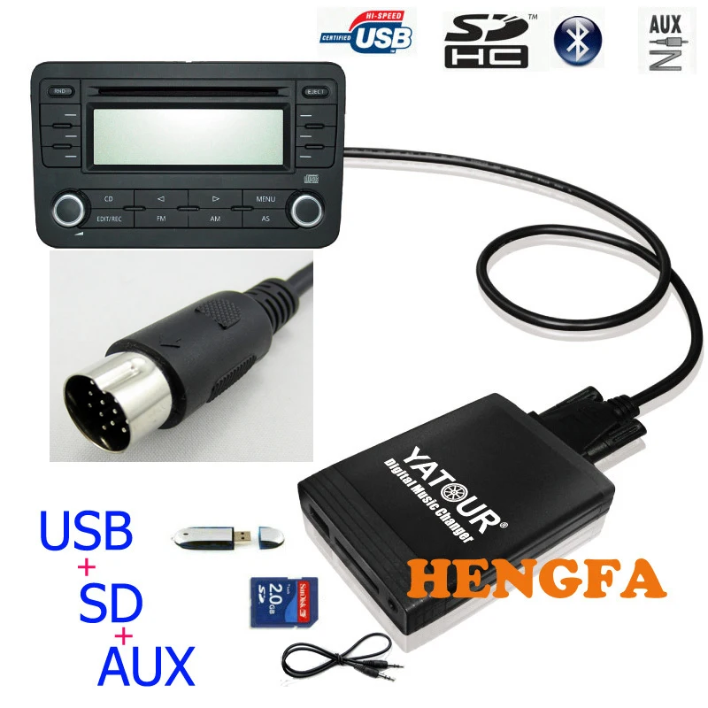 Yatour Digital Music Changer Usb Mp3 Aux Adattatore Per Hyundai Elantra / Kia Optima Yt-M06 Car Audio Radio Lettore Adattatore