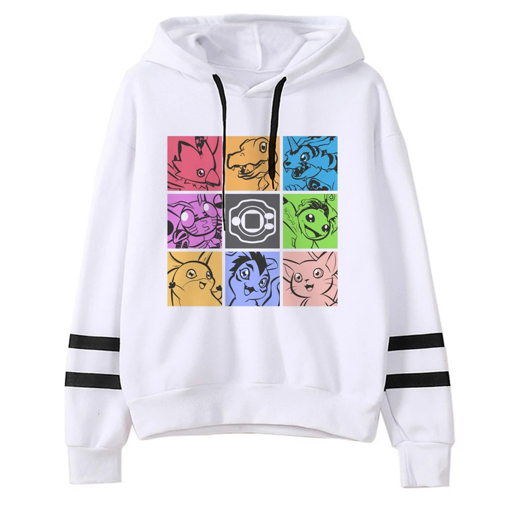 Felpe Con Cappuccio Digimon Donna Felpe In Pile Gotico Maglione Donna Cappuccio Anime