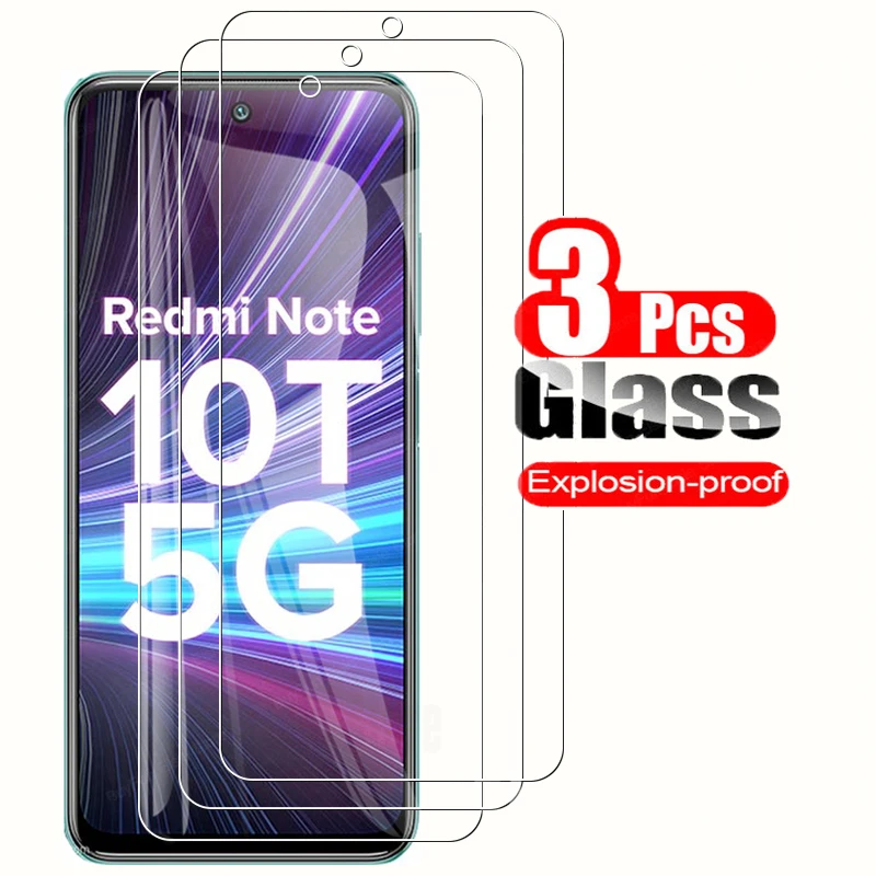 3 Pz/Lotto Vetro Temperato Per Xiaomi Redmi Note 10T 5G Pellicola Proteggi Schermo Per Reme Remi Redmi Note10T Vetro Protettivo
