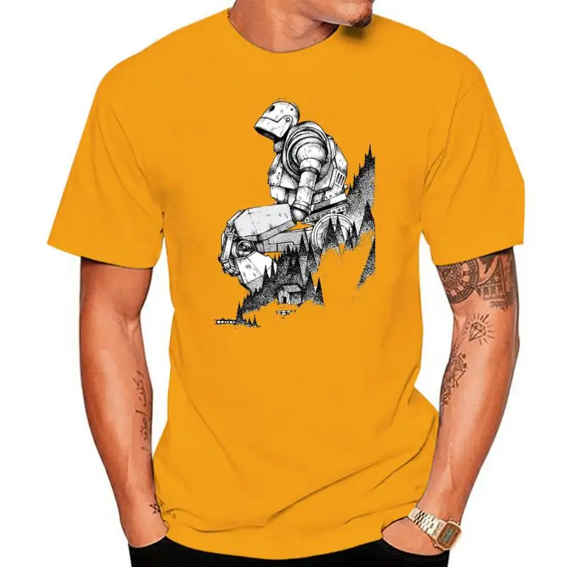 T-Shirt Da Uomo Estiva Iron Giant The Gentle Giant Artsy Impressionante Opera D'Arte Stampata Tshirt Cool Tees Top Harajuku Streetwear