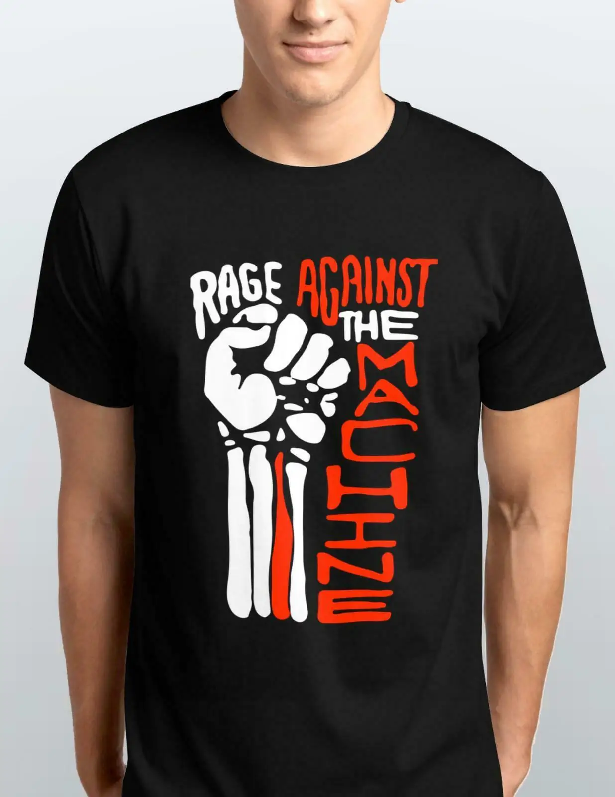 Ratm Rage Contro La Macchina T- Shirt Da Uomo Nera Adulto/Bambini Xs-5Xl Tee Unisex Donna Uomo Tee Shirt