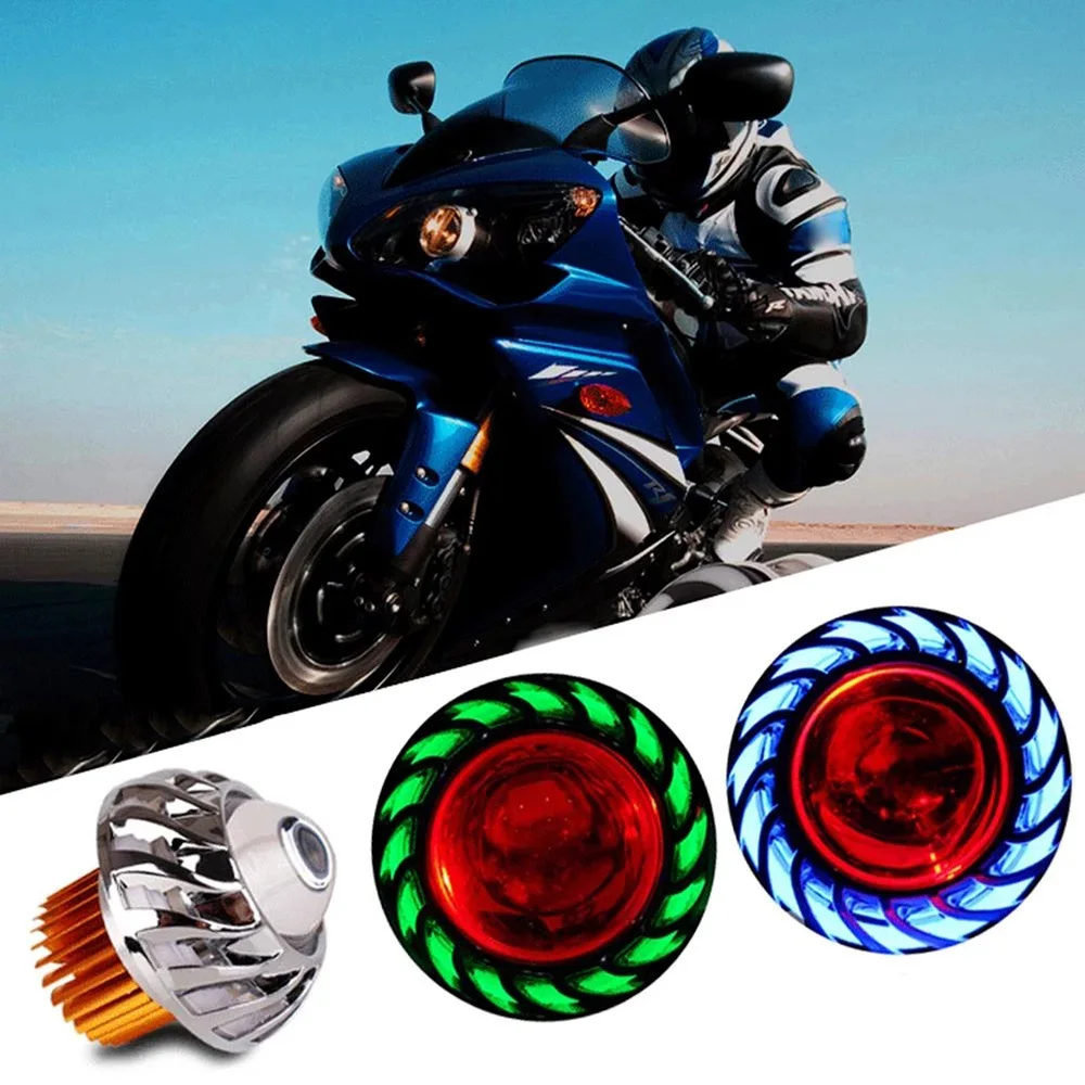Moto Faro Moto 1000Lm Moto Faretti Led Proiettore Lente Dual Halo Angel Devil Eye Moto Moto Accessori