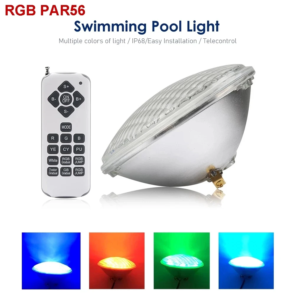 18W 36W 54W Projecteur Led Piscine Illuminazione Subacquea Per Piscina 12V Par 56 Faretto Rgb Bianco Caldo Bianco Freddo