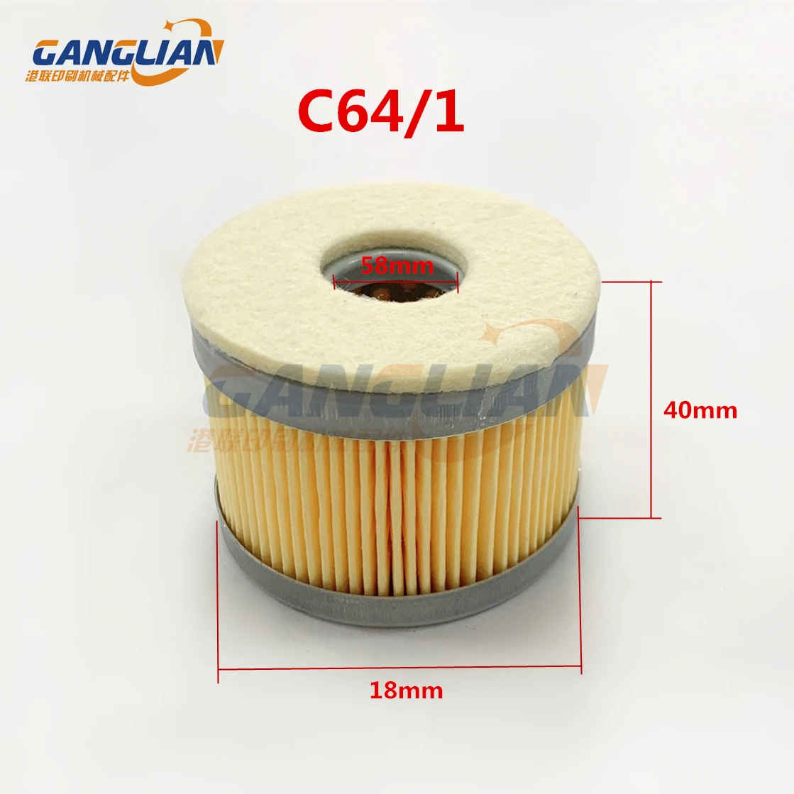 2 Pieces Air Filter C64/1 For Air Pump Vacuum Pump Compressor 00.780.0093