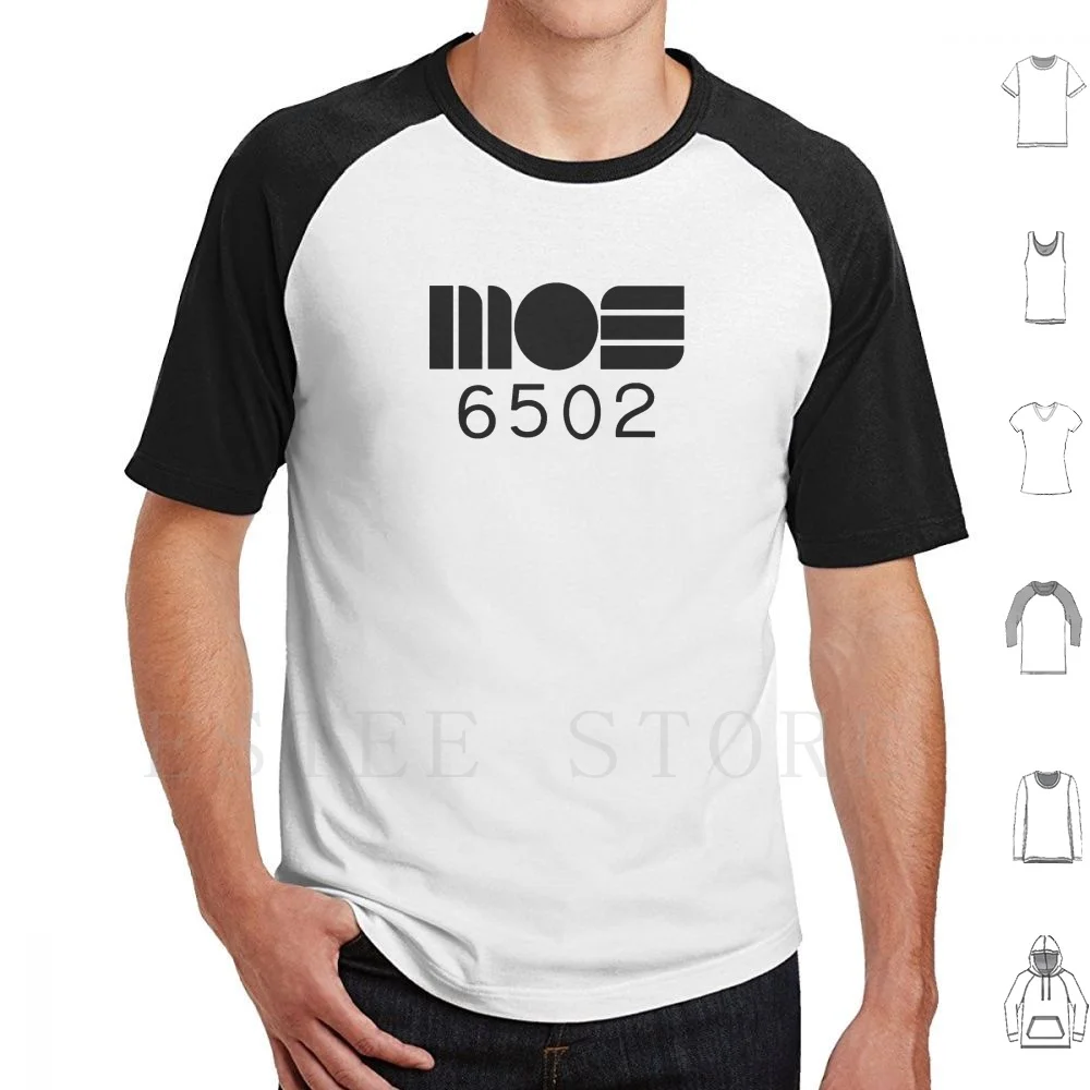 Mos 6502 8-Bit Cpu T Shirt Stampa Cotone Mos 6502 C64 6581 Sid Handmade Ore 64 Micro 8 Bit 8 Bit Programmazione Retrò Spettro Amiga