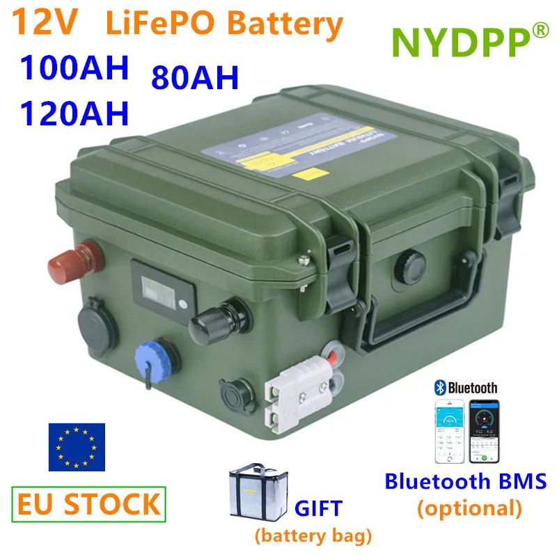 12V 120Ah 100Ah 80Ah Lifepo4 Batteria 12V Lifepo4 Batteria 100Ah,120Ah,80Ah Batteria 12V Litio Ferro Fosfato Batteria 12V Litio
