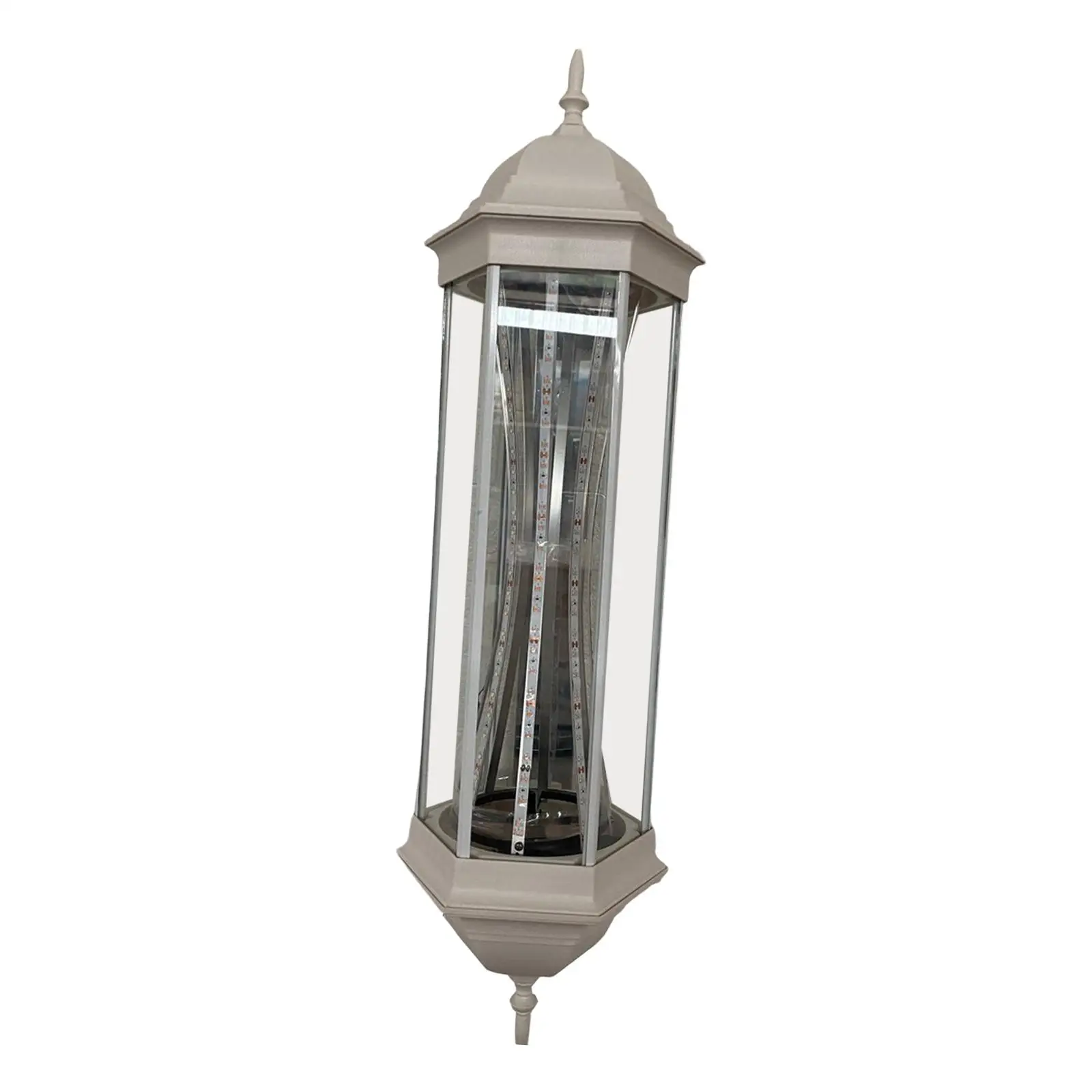 Barber Pole Light Rotating Wall Mount Stripes Salon Sign Light Outdoor Hanging Waterproof