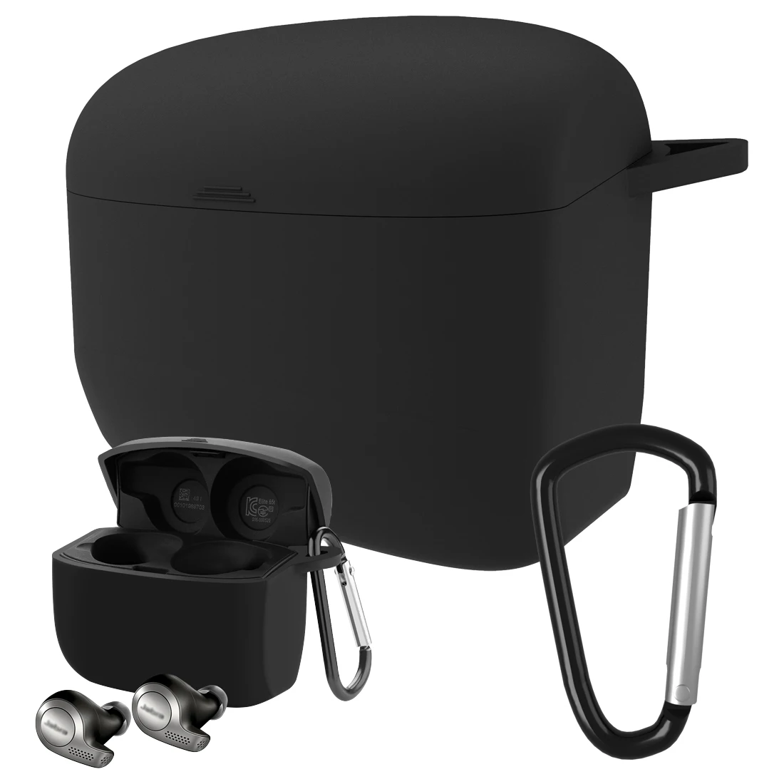 Custodia In Silicone Geekria Compatibile Con Jabra Elite Active 65T True Wireless Earbuds, Auricolari Skin Cover