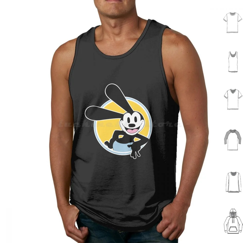 Oswald The Lucky Rabbit I Love This Canotte Stampa Cotton Oswald The Lucky Rabbit I Love This