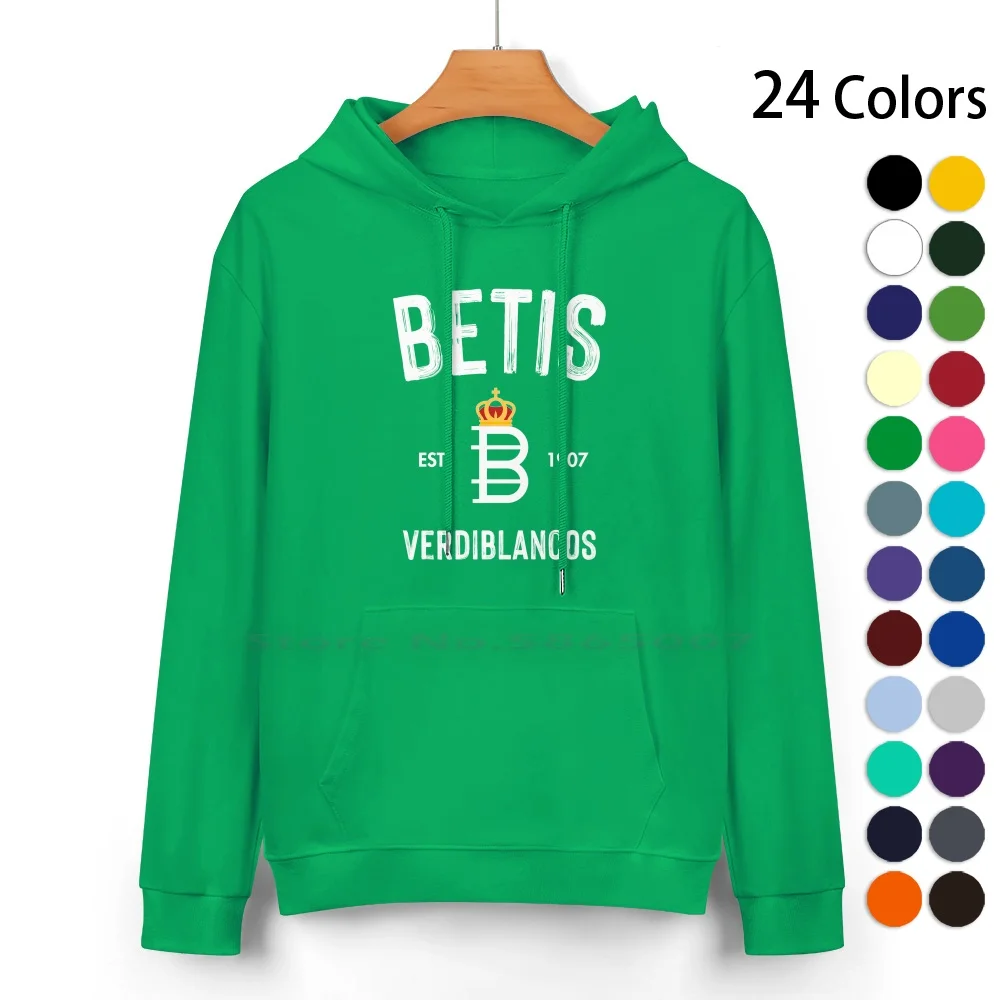 Betis Europa League 2022 Puro Cotone Felpa Con Cappuccio Maglione 24 Colori Calcio Betis Verdiblancos Betis Europa League Betis Match Betis