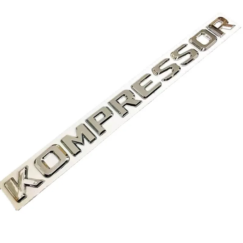 3D Chrome Car Letters Per Mercedes Benz C200 C180 W211 Slk 200 230 S350 W220 V6 V8 Kompressor Emblem Trunk Stickers Accessori