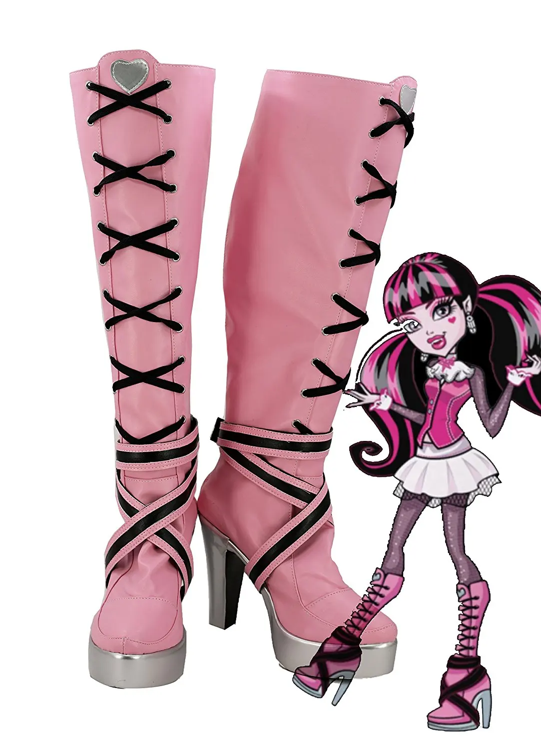 Stivali Cosplay Monster High Draculaura Su Misura